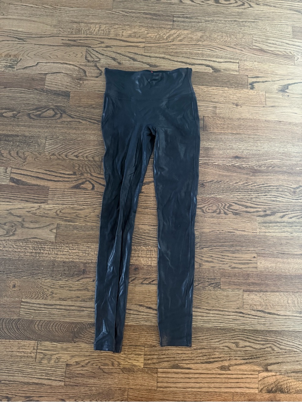 Spanx Black Faux Leather Leggings